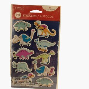 Dinosaur Skateboarding Stickers 20 Puffer American Greetings Party Favor